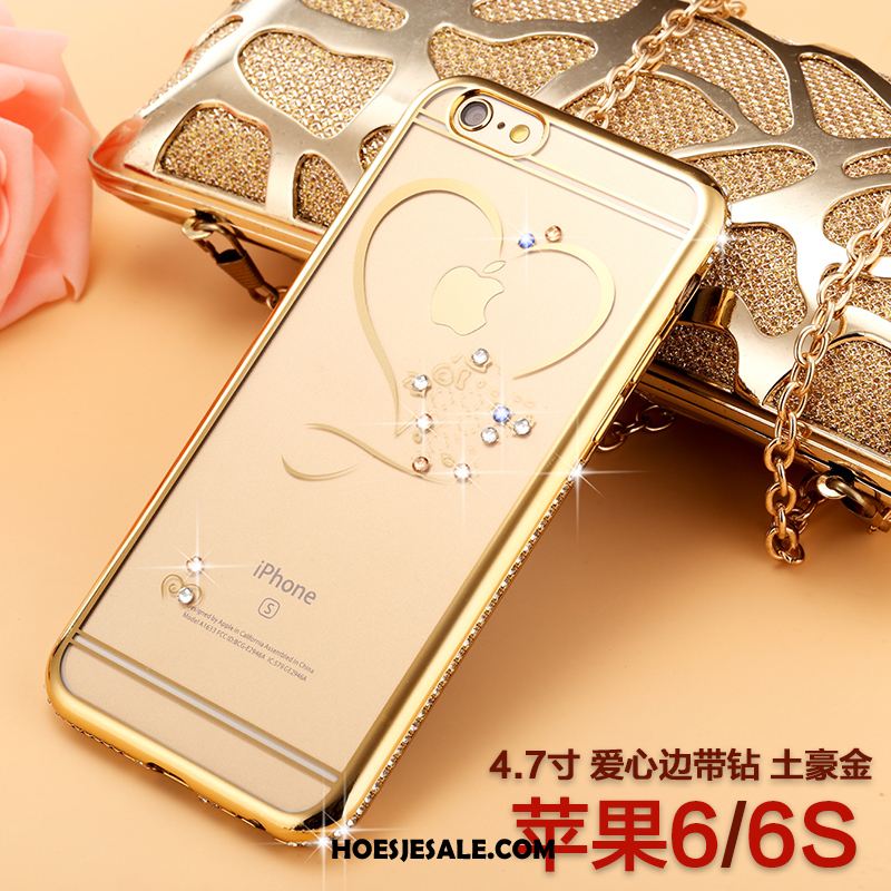 iPhone 6 / 6s Hoesje Luxe Eenvoudige Strass Zacht Siliconen