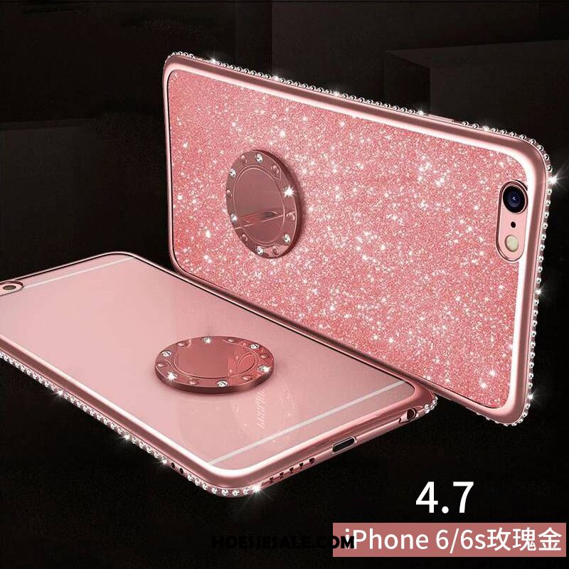 iPhone 6 / 6s Hoesje Met Strass Hoes Rood Scheppend Anti-fall Sale