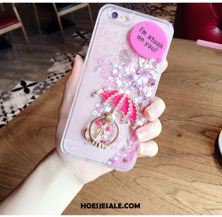 iPhone 6 / 6s Hoesje Met Strass Purper Hoes Drijfzand Scheppend Goedkoop