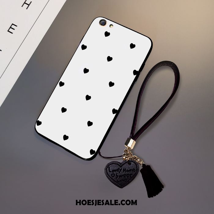 iPhone 6 / 6s Hoesje Mobiele Telefoon Anti-fall Siliconen Wit Gehard Glas Goedkoop