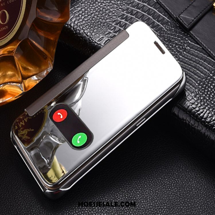 iPhone 6 / 6s Hoesje Mobiele Telefoon Bescherming Leren Etui Plating Spiegel Winkel