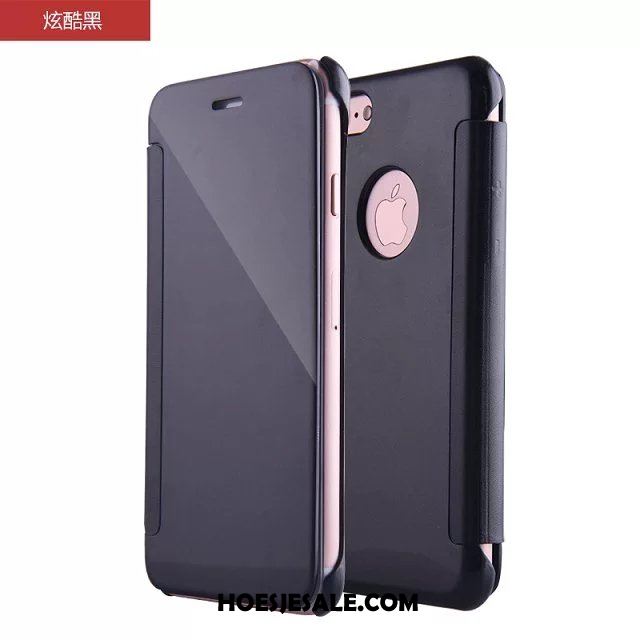 iPhone 6 / 6s Hoesje Mobiele Telefoon Bescherming Leren Etui Plating Spiegel Winkel