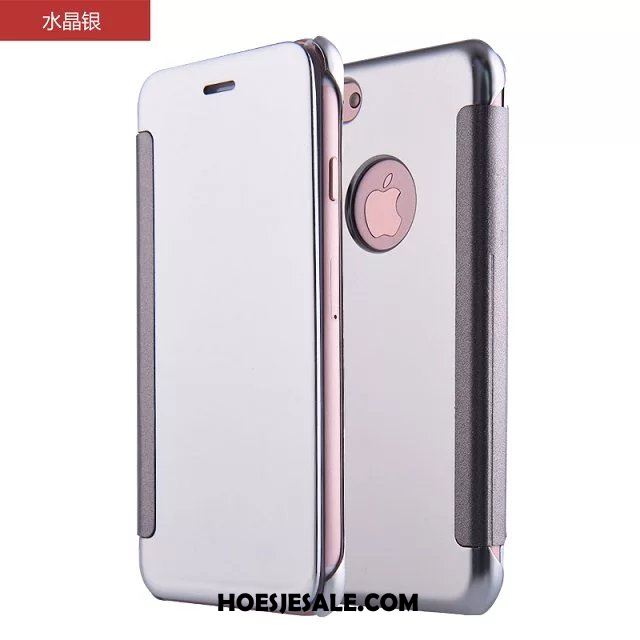 iPhone 6 / 6s Hoesje Mobiele Telefoon Bescherming Leren Etui Plating Spiegel Winkel