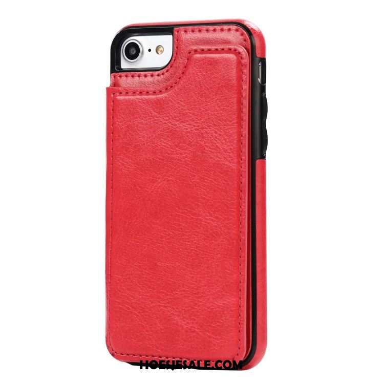 iPhone 6 / 6s Hoesje Ondersteuning Folio Kaart Tas Leren Etui Hoes Goedkoop