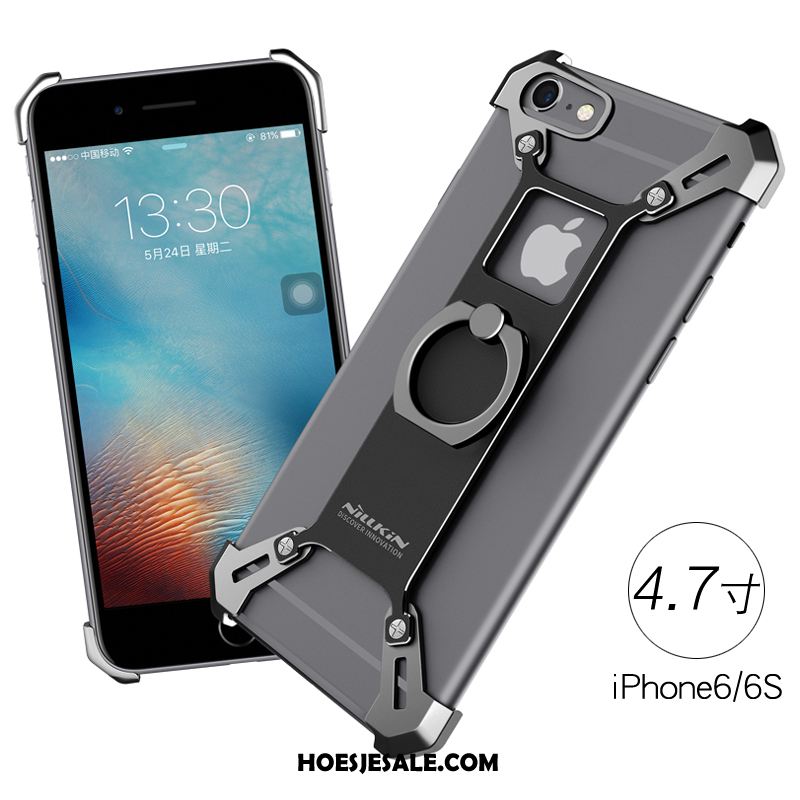 iPhone 6 / 6s Hoesje Ondersteuning Ring Zilver Goud Trend Goedkoop