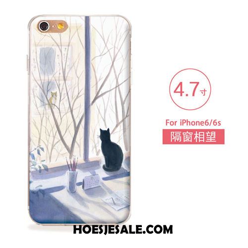 iPhone 6 / 6s Hoesje Reliëf Hanger Mobiele Telefoon Siliconen Mooie Goedkoop