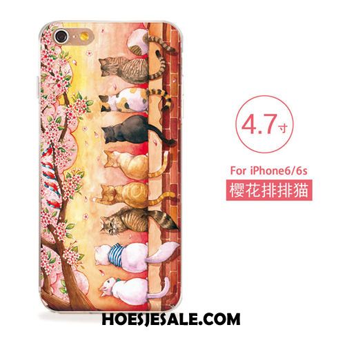 iPhone 6 / 6s Hoesje Reliëf Hanger Mobiele Telefoon Siliconen Mooie Goedkoop