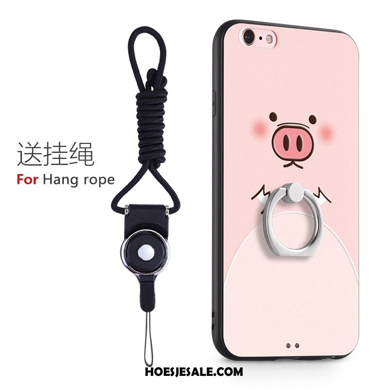 iPhone 6 / 6s Hoesje Ring Siliconen Anti-fall Hard Trendy Merk Winkel