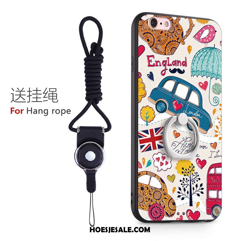 iPhone 6 / 6s Hoesje Ring Siliconen Anti-fall Hard Trendy Merk Winkel