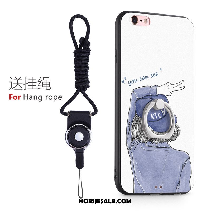 iPhone 6 / 6s Hoesje Ring Siliconen Anti-fall Hard Trendy Merk Winkel