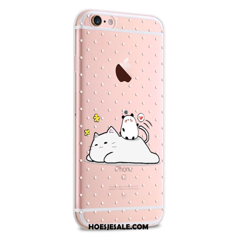 iPhone 6 / 6s Hoesje Roze Doorzichtig Zacht Siliconen Dun Sale