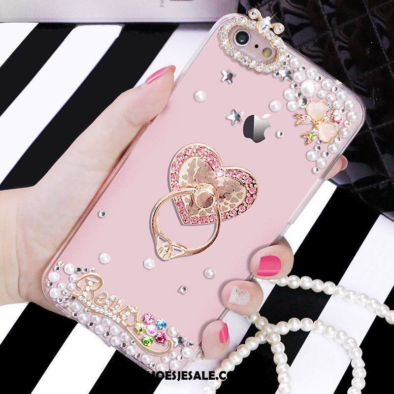 iPhone 6 / 6s Hoesje Scheppend Hanger Roze Parel Siliconen Kopen