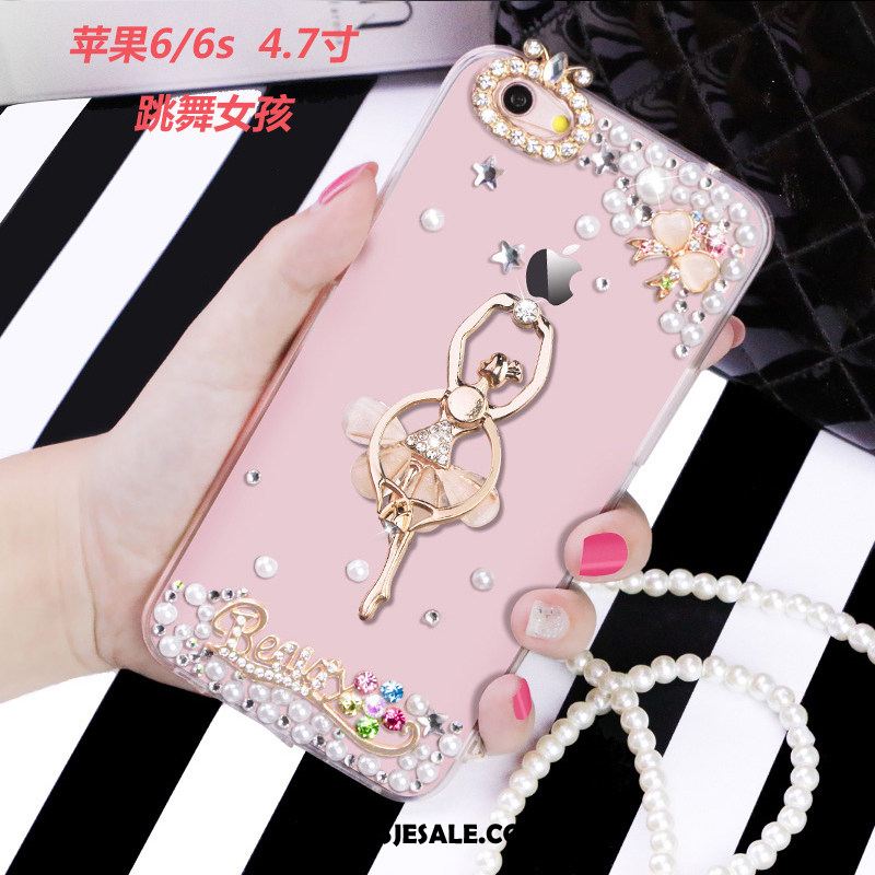 iPhone 6 / 6s Hoesje Scheppend Hanger Roze Parel Siliconen Kopen