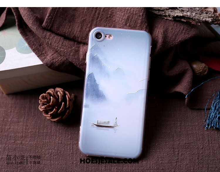 iPhone 6 / 6s Hoesje Siliconen Blauw Wind Mobiele Telefoon Zacht Sale