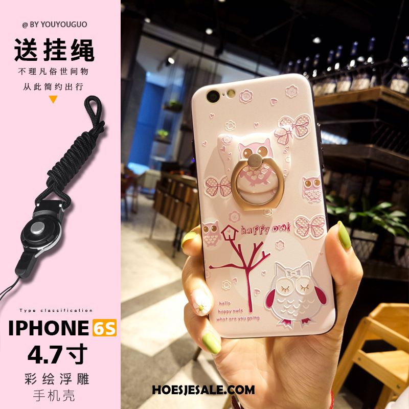 iPhone 6 / 6s Hoesje Siliconen Ondersteuning Vers Mobiele Telefoon Ring Aanbiedingen