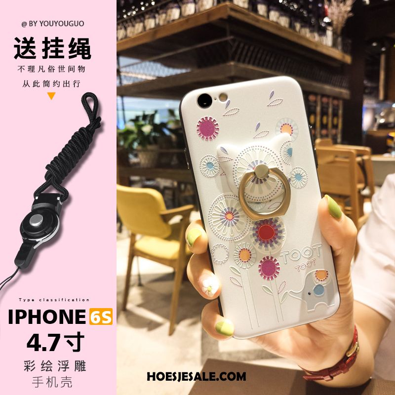 iPhone 6 / 6s Hoesje Siliconen Ondersteuning Vers Mobiele Telefoon Ring Aanbiedingen