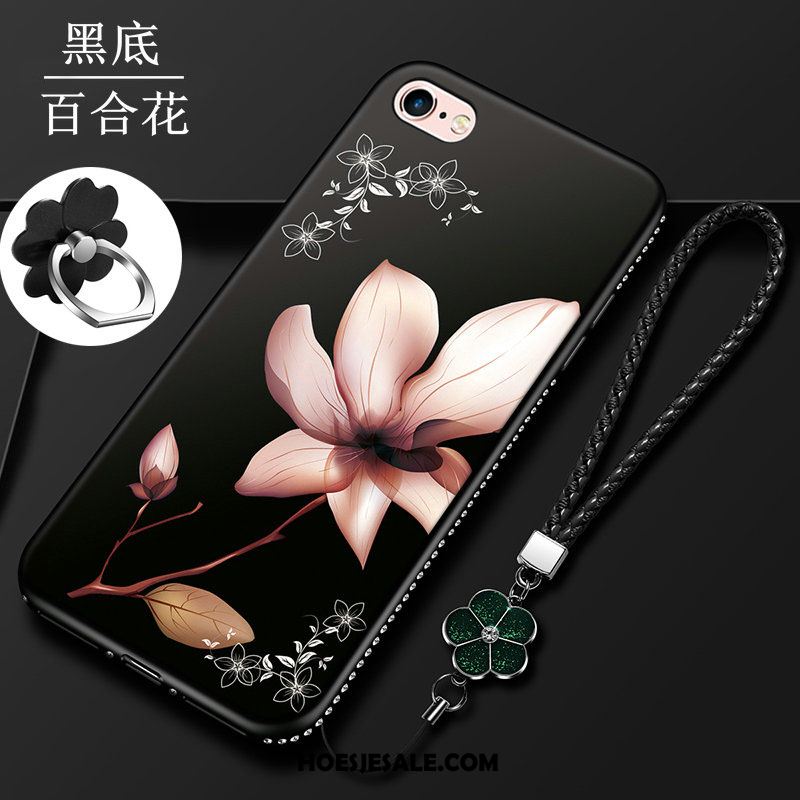 iPhone 6 / 6s Hoesje Siliconen Scheppend Hoes Persoonlijk Bloemen Goedkoop