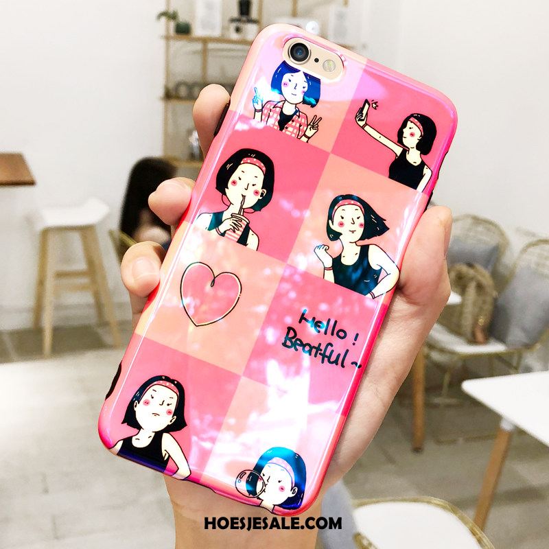 iPhone 6 / 6s Hoesje Trendy Merk Hanger Hoes Vers Net Red Korting