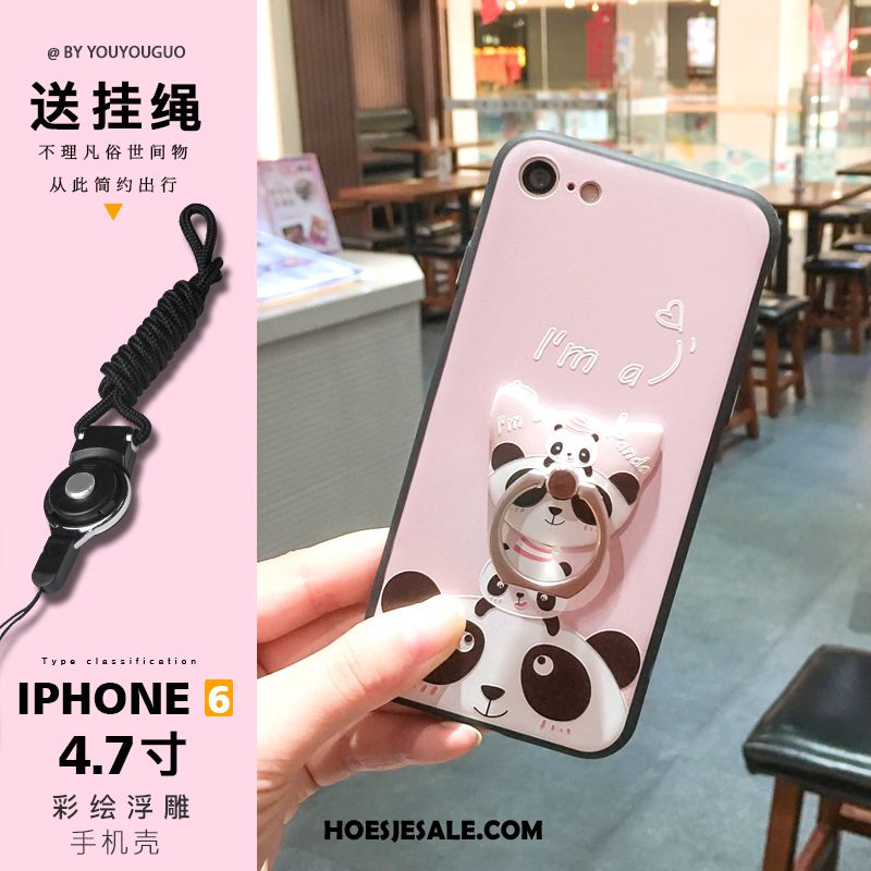 iPhone 6 / 6s Hoesje Zoet Hanger Scheppend Siliconen Roze Sale