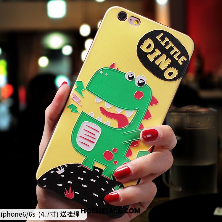 iPhone 6 / 6s Hoesje Zwart Hoes Anti-fall Mobiele Telefoon Lovers Goedkoop