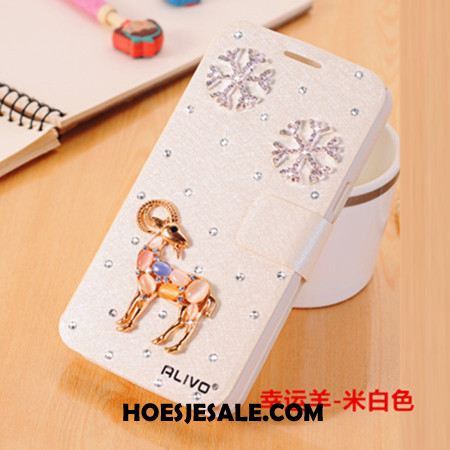 iPhone 6 / 6s Plus Hoesje Anti-fall Leren Etui Wit Hoes Mobiele Telefoon Sale