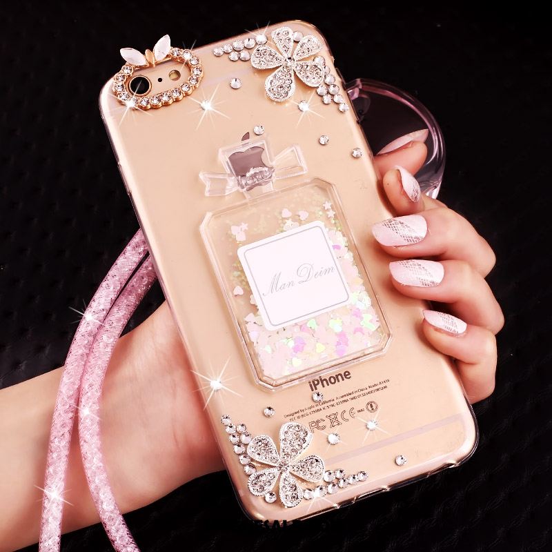 iPhone 6 / 6s Plus Hoesje Bescherming Drijfzand Hanger Siliconenhoesje Met Strass Korting