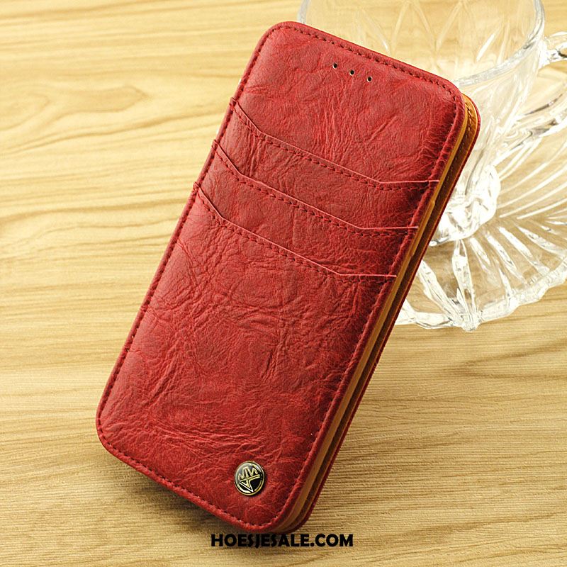 iPhone 6 / 6s Plus Hoesje Bescherming Leren Etui Anti-fall Kaart Hanger Kopen