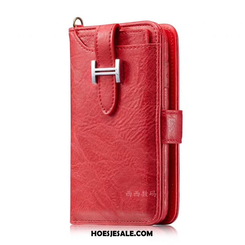 iPhone 6 / 6s Plus Hoesje Leren Etui Kaart Tas Mobiele Telefoon Folio Hanger Kopen