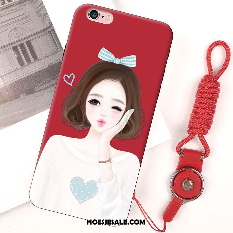 iPhone 6 / 6s Plus Hoesje Rood Glas Spiegel Nieuw Trendy Merk Sale