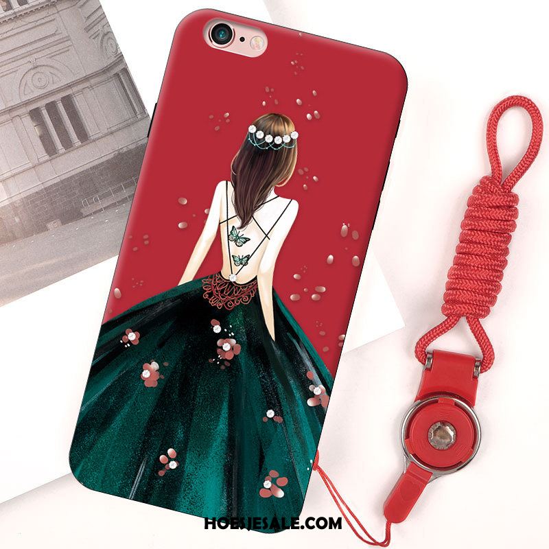 iPhone 6 / 6s Plus Hoesje Rood Glas Spiegel Nieuw Trendy Merk Sale