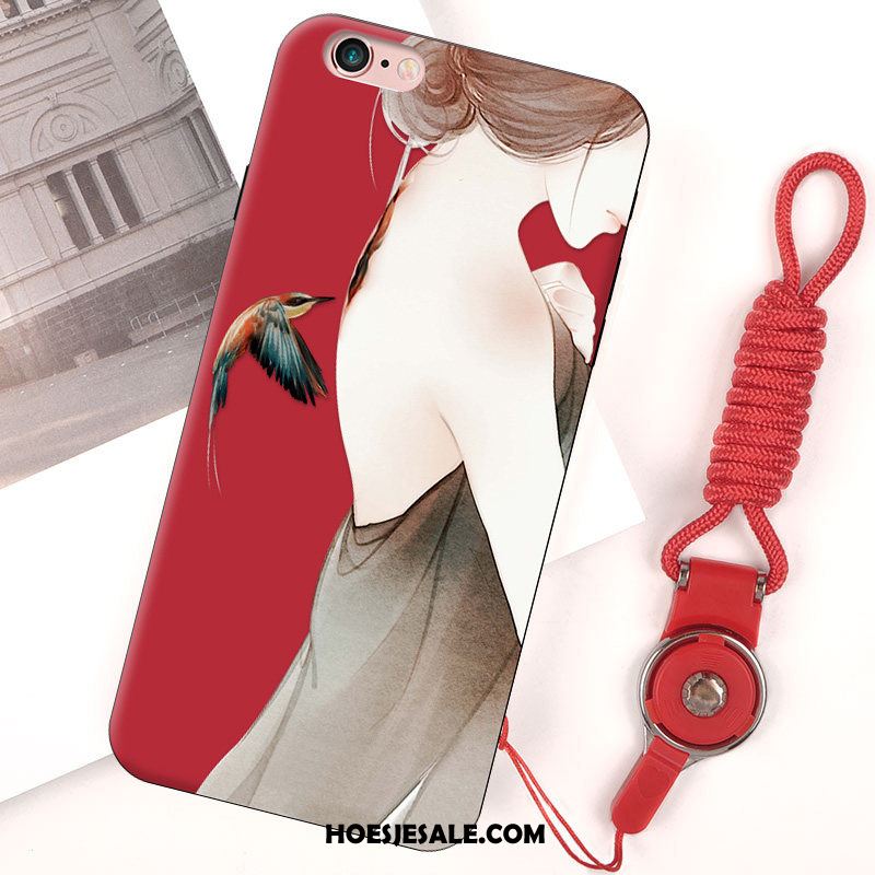 iPhone 6 / 6s Plus Hoesje Rood Glas Spiegel Nieuw Trendy Merk Sale