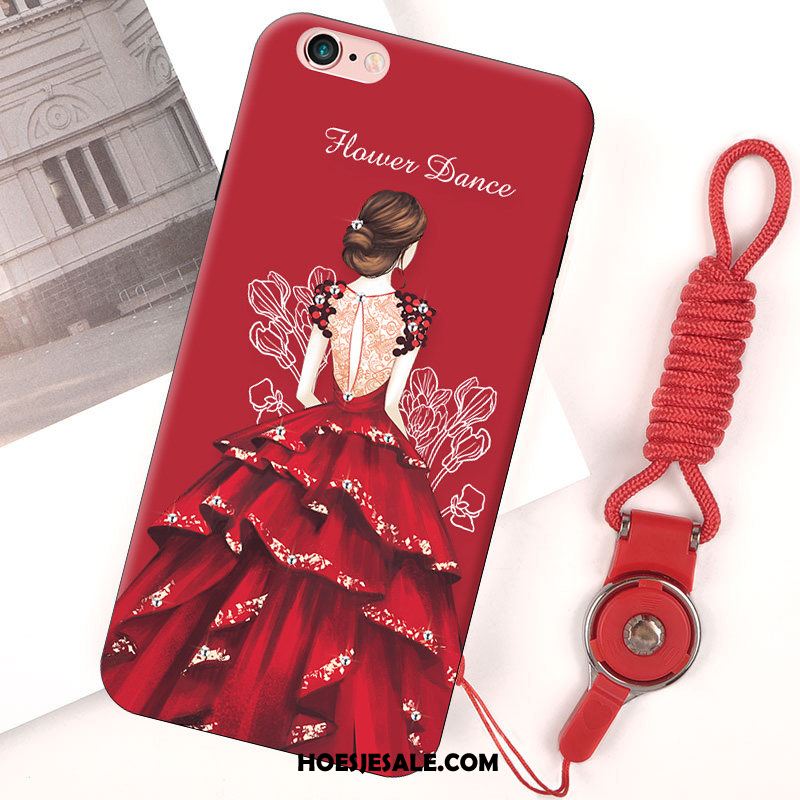 iPhone 6 / 6s Plus Hoesje Rood Glas Spiegel Nieuw Trendy Merk Sale