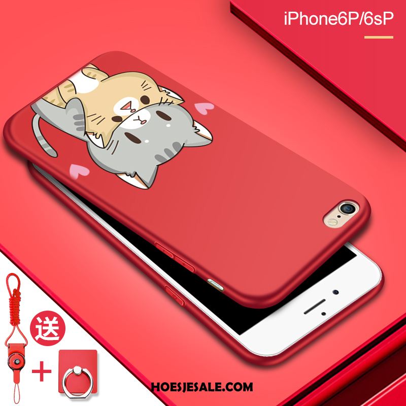 iPhone 6 / 6s Plus Hoesje Siliconen Lovers Rood All Inclusive Hoes Online