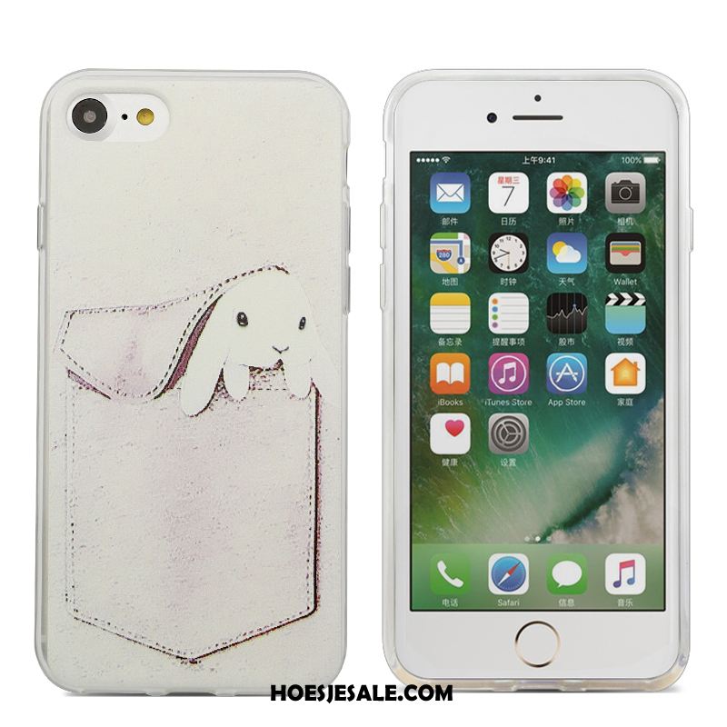 iPhone 6 / 6s Plus Hoesje Wit Hoes Mobiele Telefoon Bescherming Zacht Korting