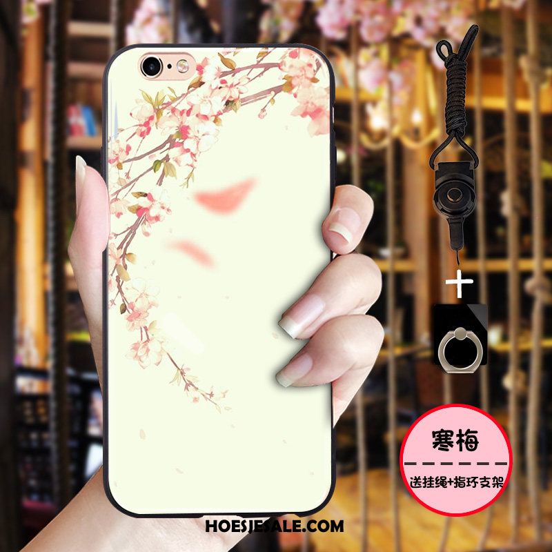 iPhone 6 / 6s Plus Hoesje Zwart Vintage Chinese Stijl All Inclusive Kraanvogel Aanbiedingen