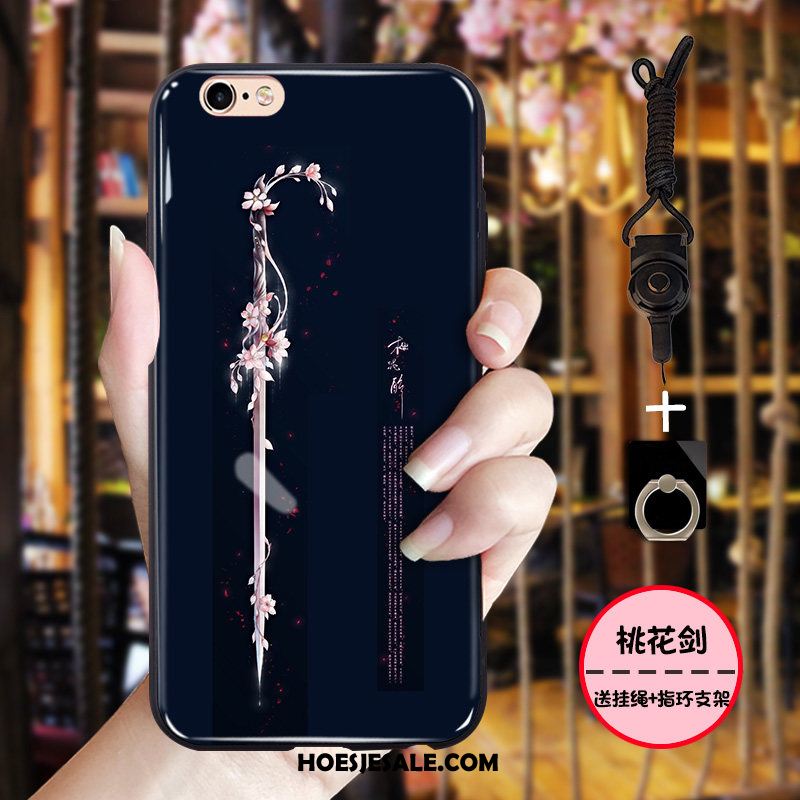 iPhone 6 / 6s Plus Hoesje Zwart Vintage Chinese Stijl All Inclusive Kraanvogel Aanbiedingen