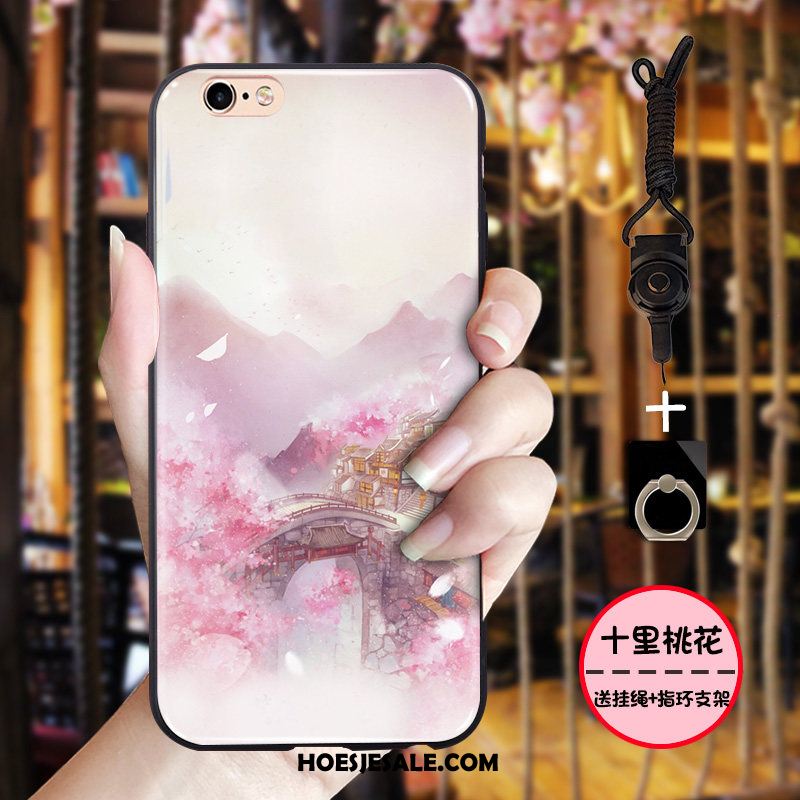 iPhone 6 / 6s Plus Hoesje Zwart Vintage Chinese Stijl All Inclusive Kraanvogel Aanbiedingen