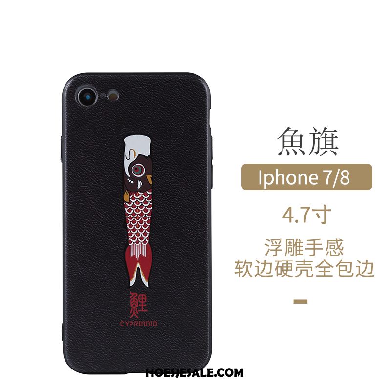 iPhone 7 Hoesje Chinese Stijl Siliconen Glas Original Bescherming Goedkoop