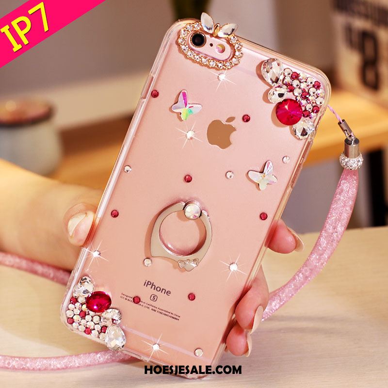 iPhone 7 Hoesje Hoes Ondersteuning Roze Met Strass Bescherming Online