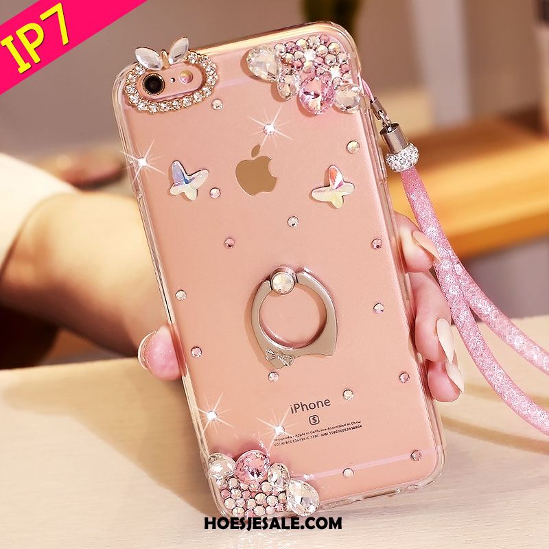 iPhone 7 Hoesje Hoes Ondersteuning Roze Met Strass Bescherming Online