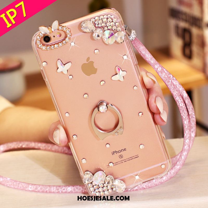 iPhone 7 Hoesje Hoes Ondersteuning Roze Met Strass Bescherming Online