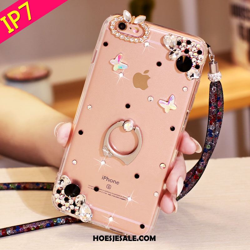 iPhone 7 Hoesje Hoes Ondersteuning Roze Met Strass Bescherming Online