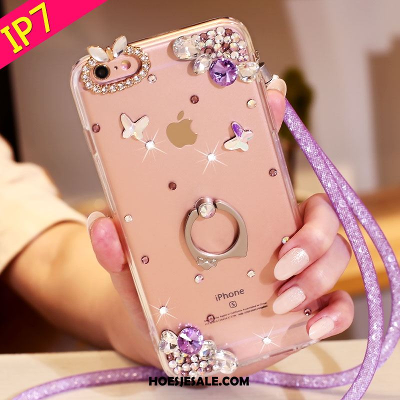 iPhone 7 Hoesje Hoes Ondersteuning Roze Met Strass Bescherming Online