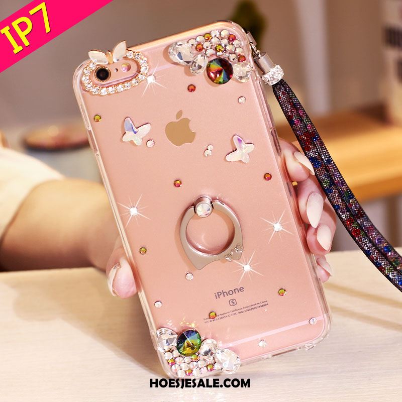 iPhone 7 Hoesje Hoes Ondersteuning Roze Met Strass Bescherming Online