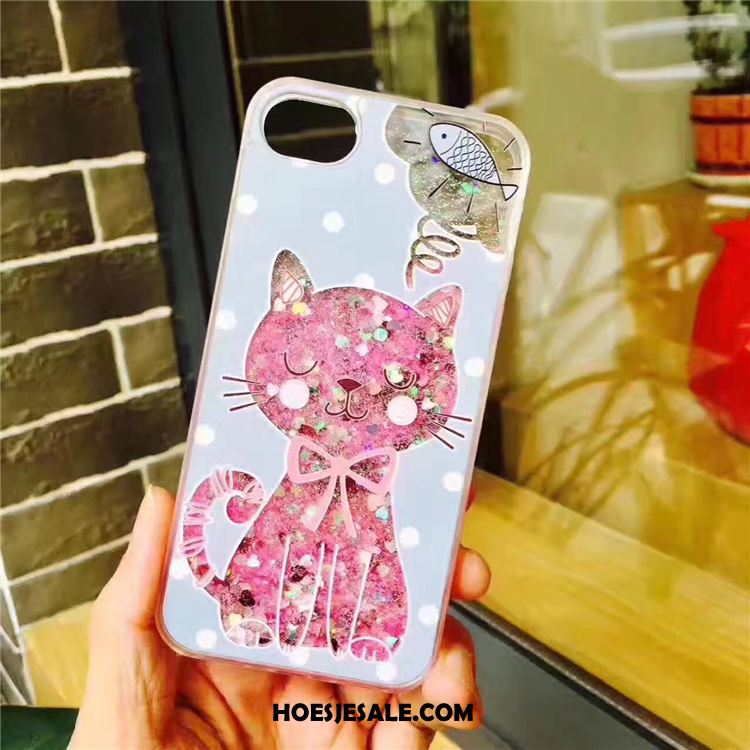 iPhone 7 Hoesje Lovers Mooie Drijfzand Trendy Merk Kat Goedkoop