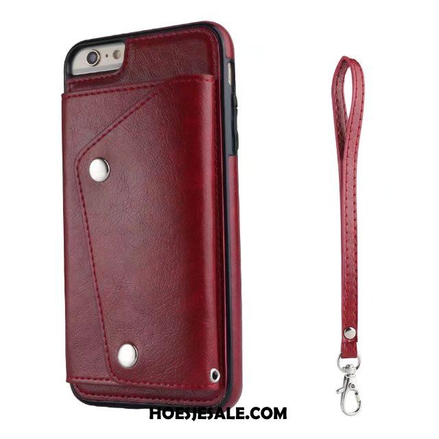 iPhone 7 Hoesje Portemonnee Mobiele Telefoon Hanger Anti-fall Leren Etui Korting