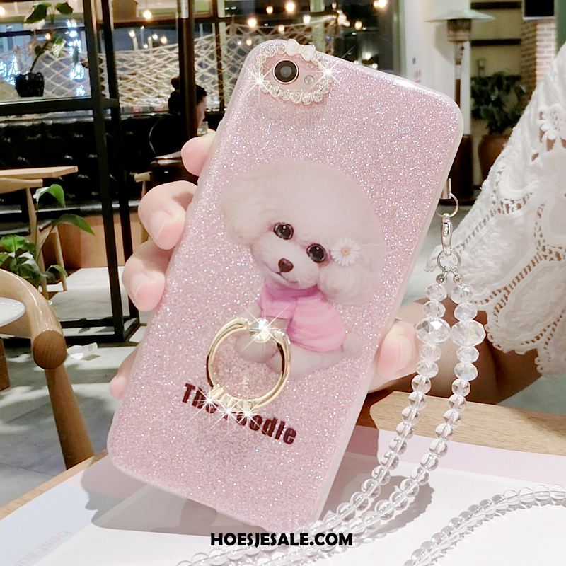 iPhone 7 Hoesje Siliconen Roze Mobiele Telefoon Anti-fall Ring Sale