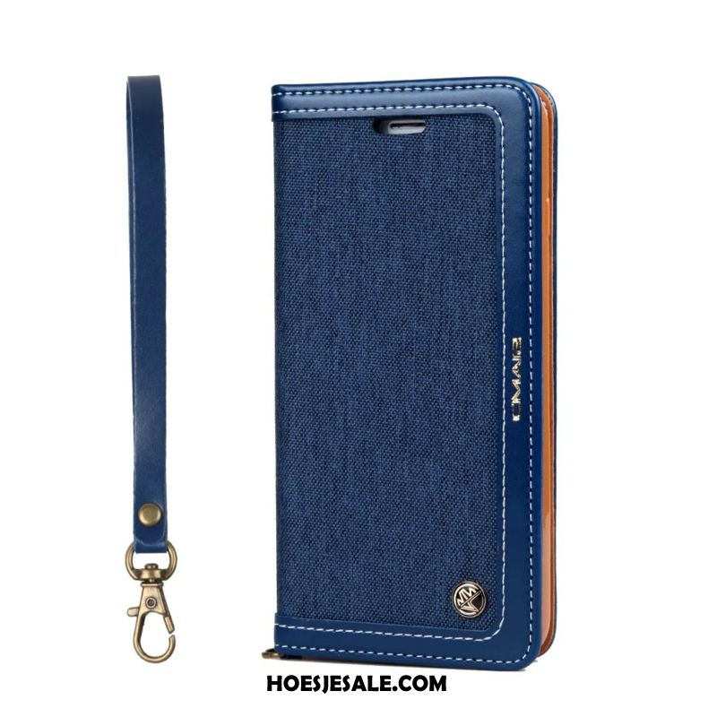 iPhone 7 Plus Hoesje All Inclusive Leren Etui Denim Zacht Hoes Sale