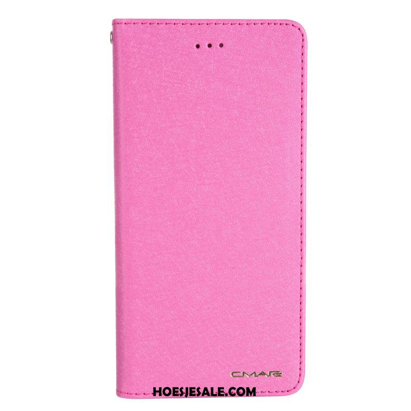 iPhone 8 Hoesje Anti-fall Mobiele Telefoon Leren Etui Rood Folio Korting