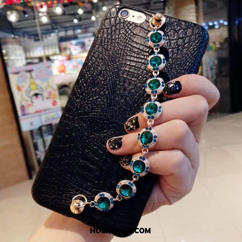 iPhone 8 Hoesje Edelsteen Trendy Merk Mobiele Telefoon Met Strass Leren Etui Korting